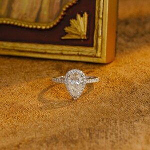 Fake Pear Engagement Ring Etsy Australia