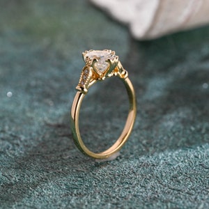 Art deco deals engagement rings etsy
