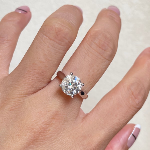 Band Solitaire - Etsy