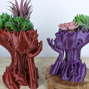Melted Girl Planter, Succulent Pot, Artsy, Creative, Modern, 3D Printed