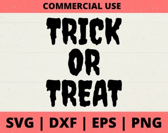 Trick Or Treat SVG / Trick Or Treat Pattern SVG / Halloween svg / Spooky svg / Halloween Design / Cricut Silhouette Digital Download File