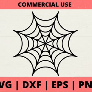 May include: Black and white line art illustration of a spider web. The web is a symmetrical design with a central hub and radiating lines.