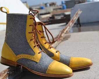 mustard colour boots