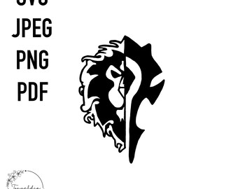 World of Warcraft SVG PNG jpeg + PDF Cricut cutting digital file bundle for stickers, t-shirts etc