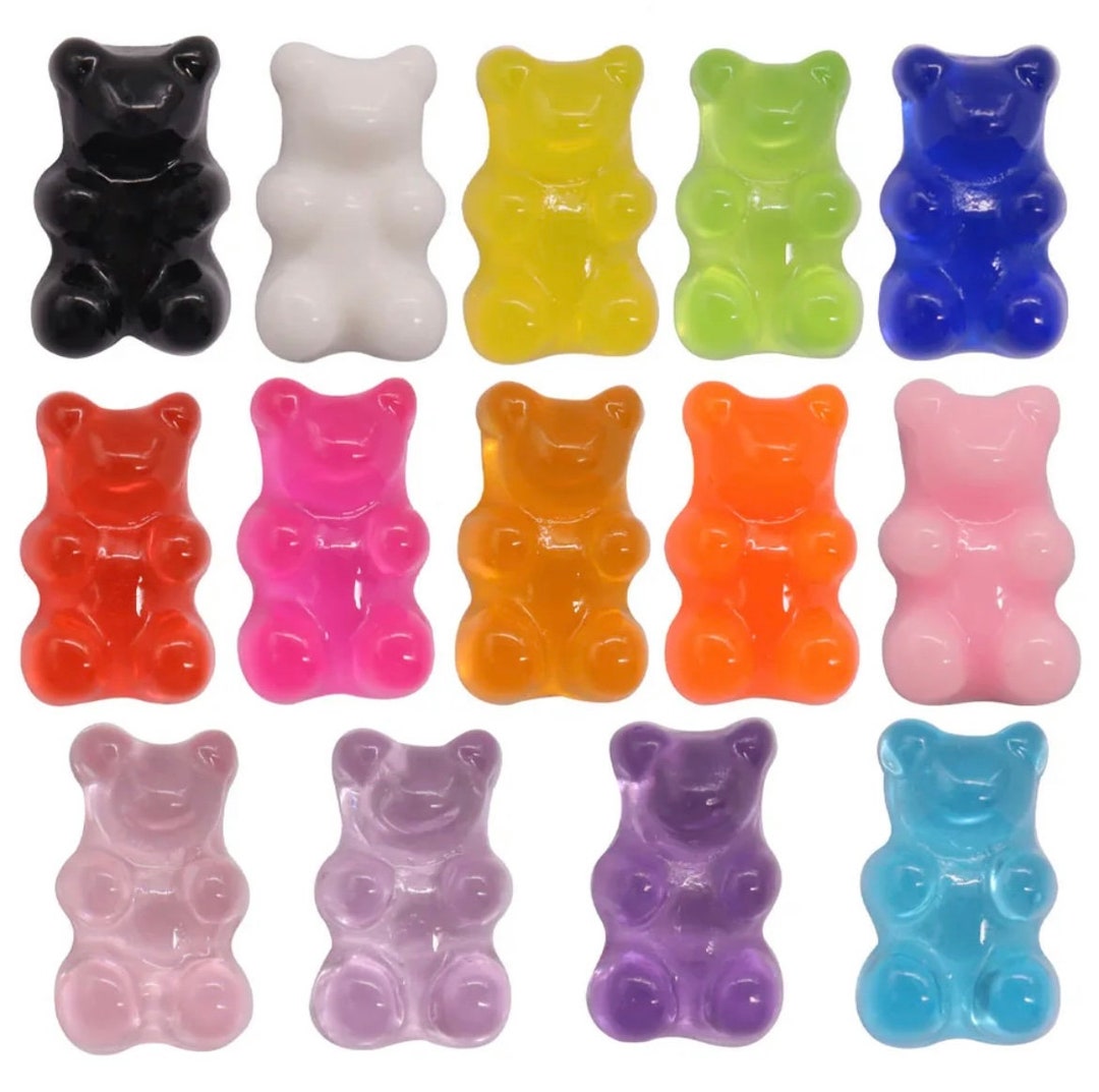 Cartoon Gummy Bear Resin Jibbitz Etsy