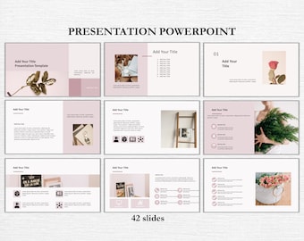 Powerpoint Presentation Template, Clean Business Pitch Deck Template, Simple Editable Presentation Template.