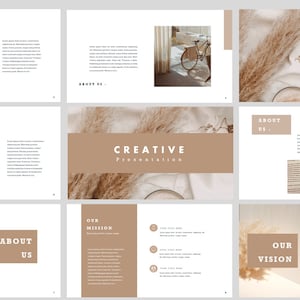 Minimal Business Plan Template | Powerpoint Presentation Template | Beige - Pitch Desk