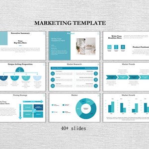 Marketing Powerpoint |Best Startup Template | Professional Business Plan Presentation - Pitch Deck