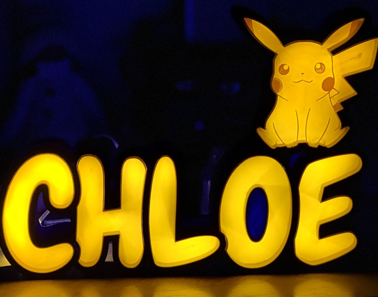 Prénom Lumineux Pikachu