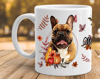 Custom Pet Coffee Mug - Personalized Dog Coffee Mug - Dog Photo Mug - Pet Coffee Mug - Dog Lover Coffee Mug - Dog Coffee Mug - Flower Design