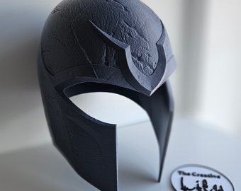 Magneto Mask - Battle Damaged Design from X-Men Days of Future Past | 3D Printed Cosplay Accessory | Unpainted 3D print
