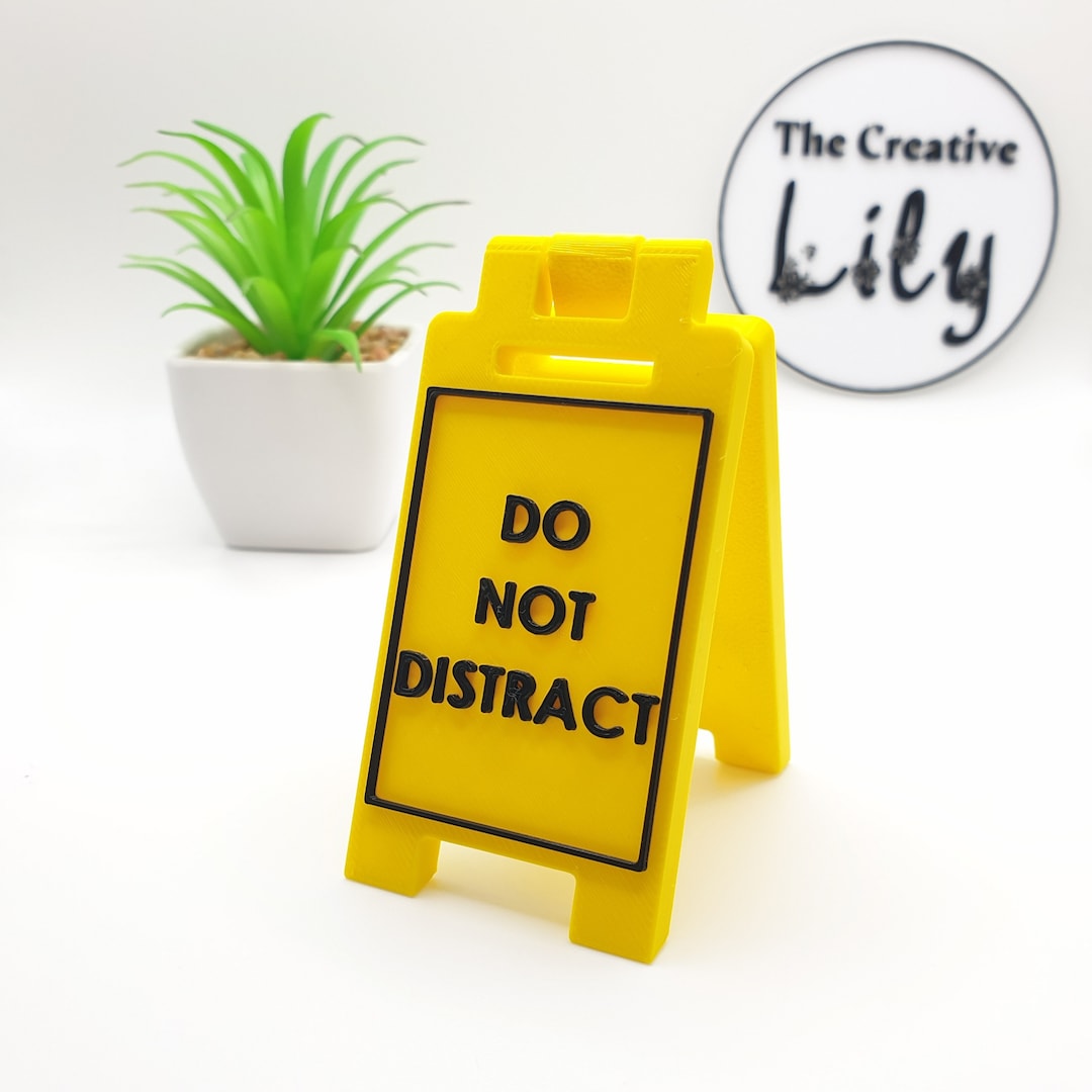Do Not Distract Mini Desk Sign: Novelty Office Decor - Etsy