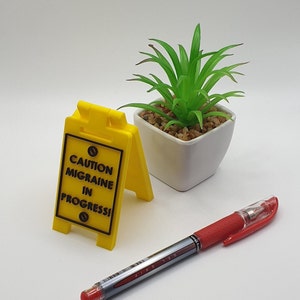 Mini Floor Sign Personalised with any message unique desk sign secret Santa stocking filler Office Gifts desk accessories image 9