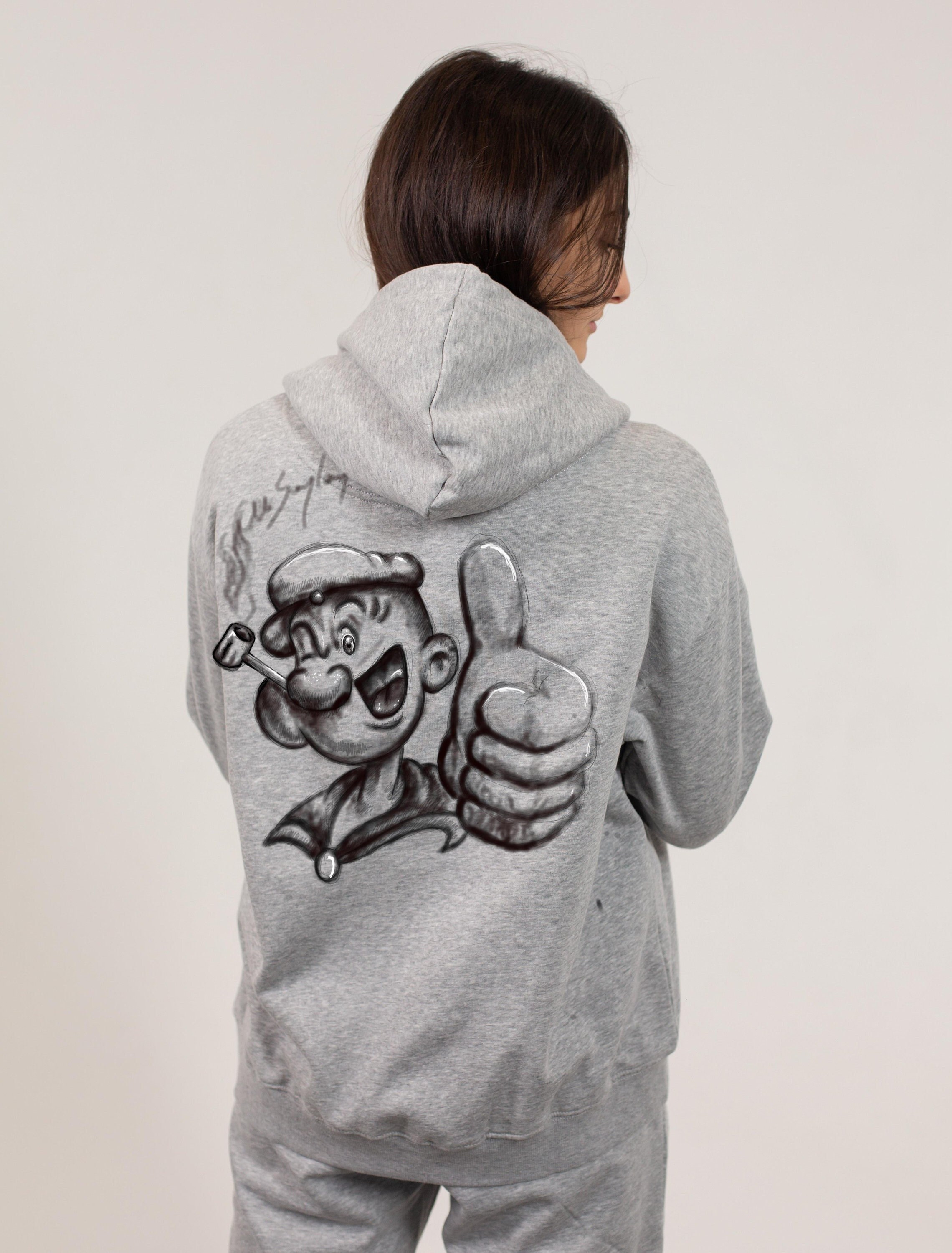 Popeye Marijuana Cartoon Design Digital Paint Illustration Etsy