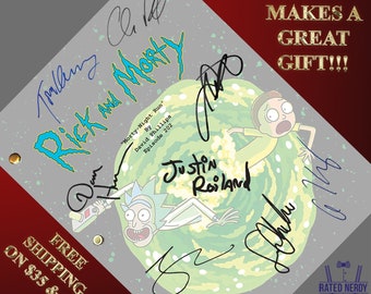 Rick and Morty Episode 202 autographed script reprint w/ autograph key