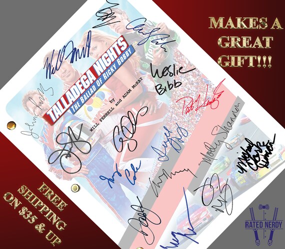 WILL-FERRELL TALLADEGA-NIGHTS-RICKY-BOBBYs Signed 8x10 autographed RP 