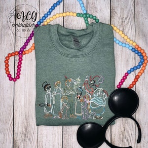 Peter Pan Sketch Embroidery Sweater/Sweatshirt