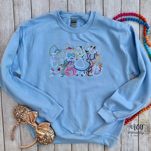 Alice in Wonderland Embroidered Sketch Sweatshirt image 2