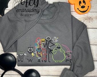 Nightmare Family Embroidered Sweatshirt