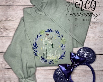Sudadera bordada de La princesa y el sapo