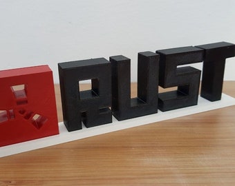 Rust Game Logo - Etsy