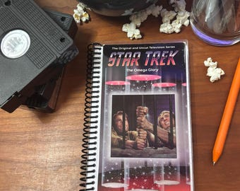 STAR TREK: Omega Glory geüpcycled VHS-notitieboek
