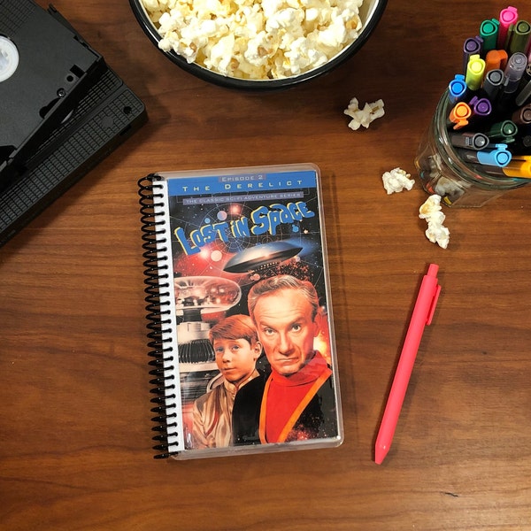 LOST In SPACE: Episode 2 The Derelict Upcycled VHS Notebook