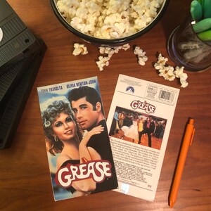 GREASE Upcycled VHS Notebook