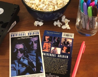 UNIVERSAL SOLDIER Upcycled VHS Notebook