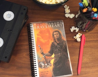 BRAVEHEART Upcycled VHS Notebook