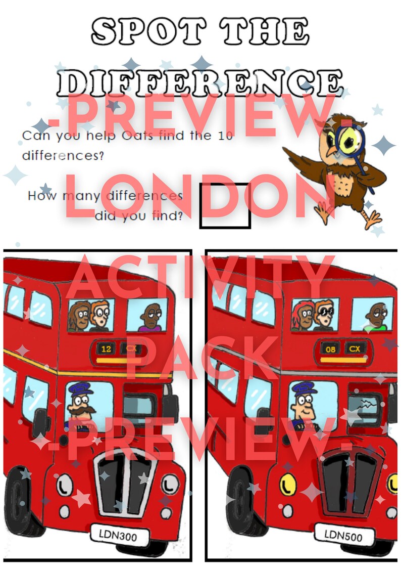 Travel Themed Kids' Activity Packs London Edition Etsy Australia