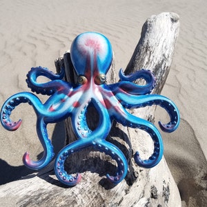 Octopus decor, Resin wall art, Aquarium sculpture