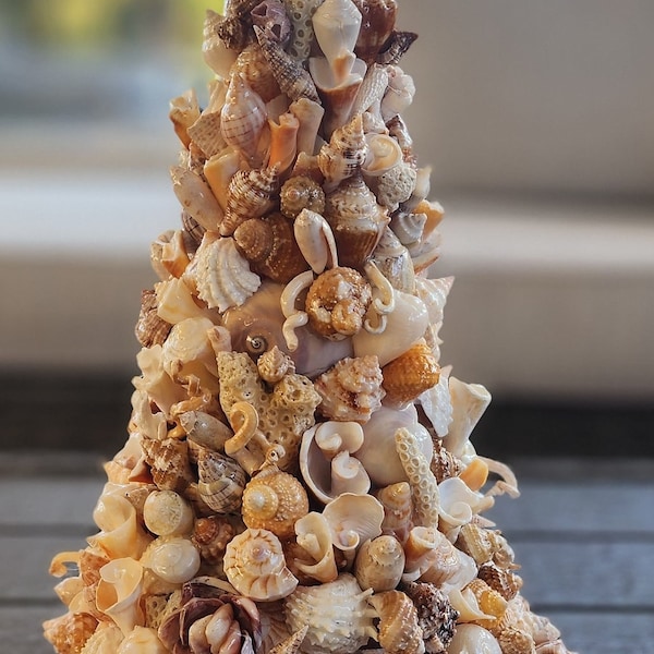 Seashell Tree 13” Seashell Art Tree, Christmas Gift, Shell Art, Ocean Décor, Beach Décor, unique gift