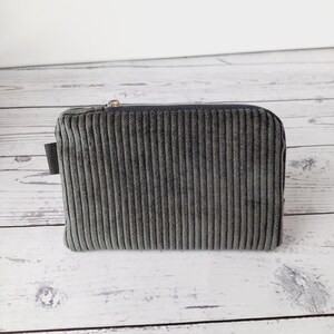 Mini Börse, Make-up-Tasche, Kleinkramtäschchen, Cord Bild 7