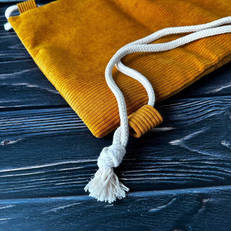 Mochila de pana, bolsa de deporte de pana robusta, amarillo curry imagen 4