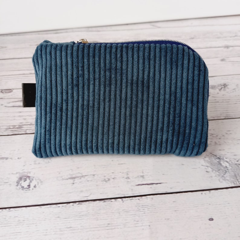 Mini Börse, Make-up-Tasche, Kleinkramtäschchen, Cord Bild 3