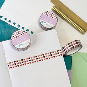 Sweethearts Washi Tape – Heart Pattern Decorative Tape for Planners & Crafts
