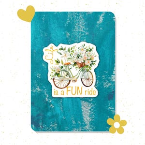 Adesivo in vinile per bicicletta, adesivo da viaggio, adesivo motivazionale, adesivo impermeabile per laptop, adesivo per bottiglia d'acqua, adesivo per diario