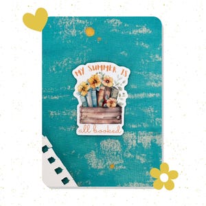 My Summer Is All Booked – Vinyl Sticker for Book Lovers and Journal Decor