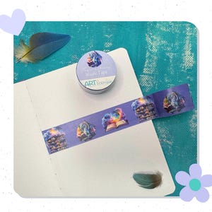 Magic Library Washi Tape – Bookish Decorative Tape for Planners & Journals