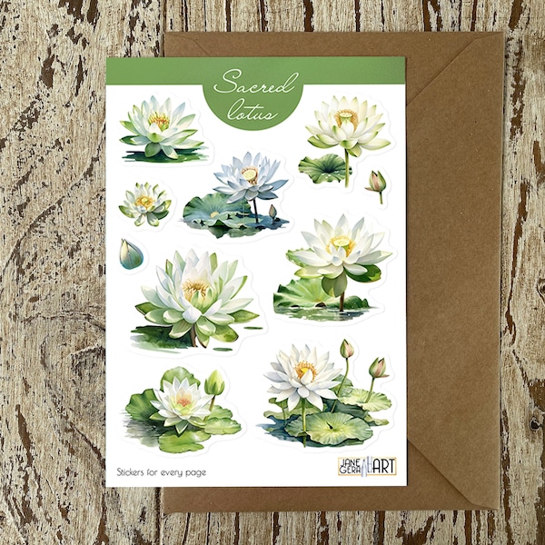 Lotus Flower Sticker - Etsy