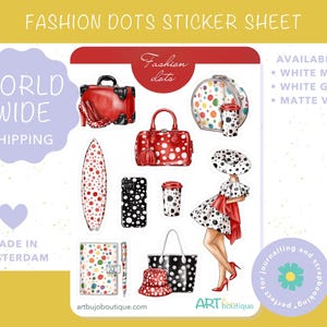Fashion Dots planner stickers Polka Dot bullet journal decoratie