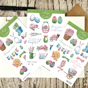 Ostern Sticker Osterhase Stickerbogen Bujo Sticker