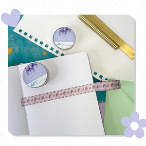 Wisteria Flower Washi Tape – Botanische decoratieve tape voor planners en knutselen