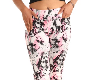 Abstract Print with fleece Leggings