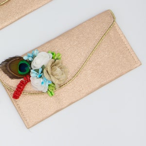 Floral Decorated Envelope/ Money Holder/ Shagun Envelope/ Invitation/ Gift card Holder/ Wedding Favors/ Thank you Notes/ Christmas gift