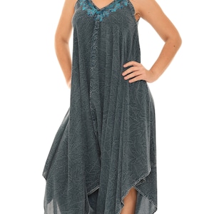 Women Wide Leg Sleeveless Embroidered Jumpsuit -PLUS, Boho Jumpsuit, Plus Size Jumpsuit, One-piece Summer Wear, Lounge Wear