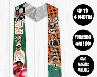 Abschluss-Stola, Klasse von 2026 Grad-Stola, Abschluss-Stola, benutzerdefinierte Stola, benutzerdefinierte Abschluss-Stola, Abschluss-Schärpe, Klasse von 2026