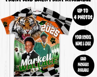 Graduation 3D Shirt, All Over Graduation Shirt, Senior 2025, Custom Graduation, 3D Senior Shirt, Graduation Gift, All Over Printing