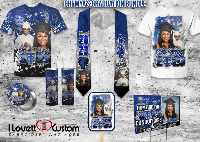 Graduation Stoles, Class of 2023 Grad Stoles, Graduation Stole, Custom